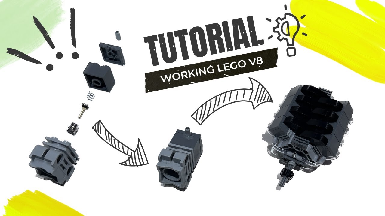 Worlds Smallest Working LEGO V8 – Complete Tutorial