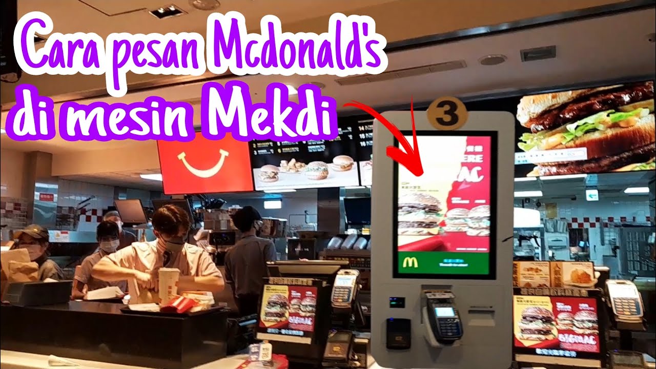 Cara pesan McDonald's di mesin McDonald's Taiwan‼️vlog tkw taiwan