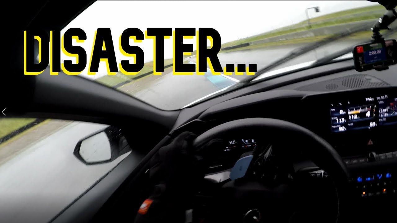 Elantra N -  POV Epic wet track session GOES BAD + AFTERMATH