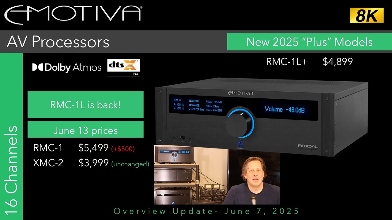 New Emotiva RMC-1L+ AV Processor Overview (with RMC-1+, XMC-2+)