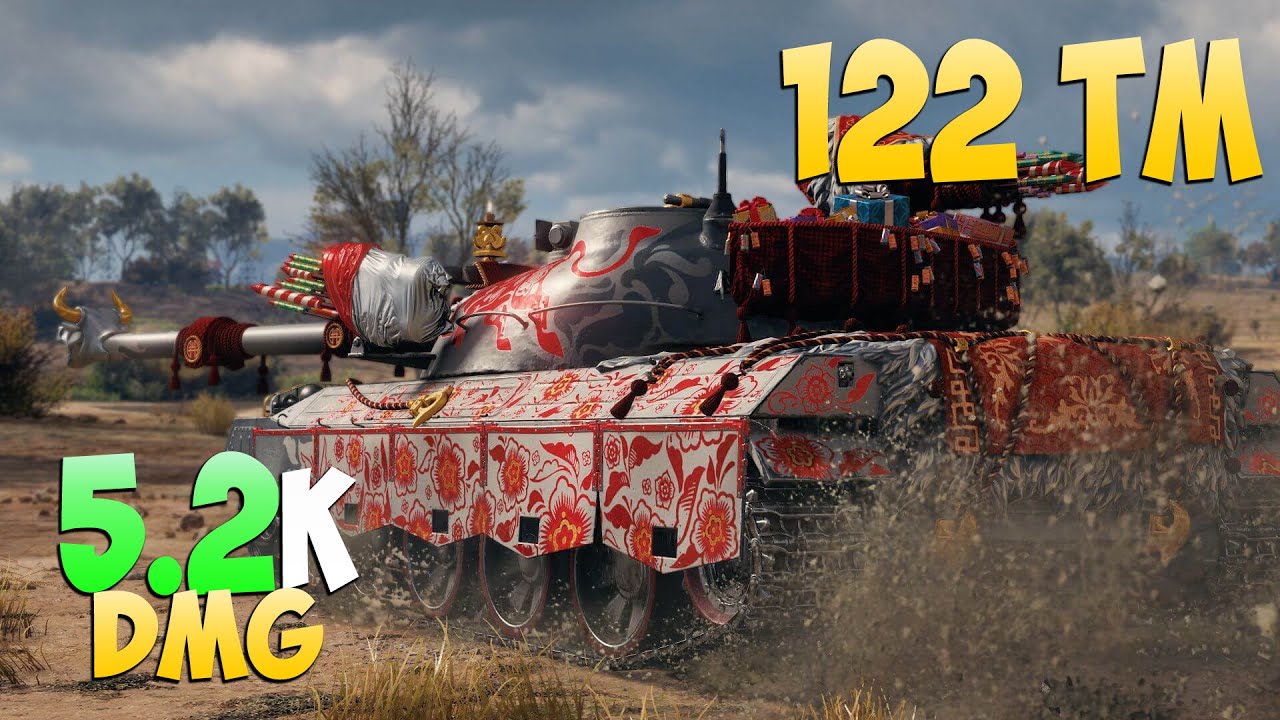 122 TM - 3 Kills 5.2K DMG - Потный! - Мир Танков