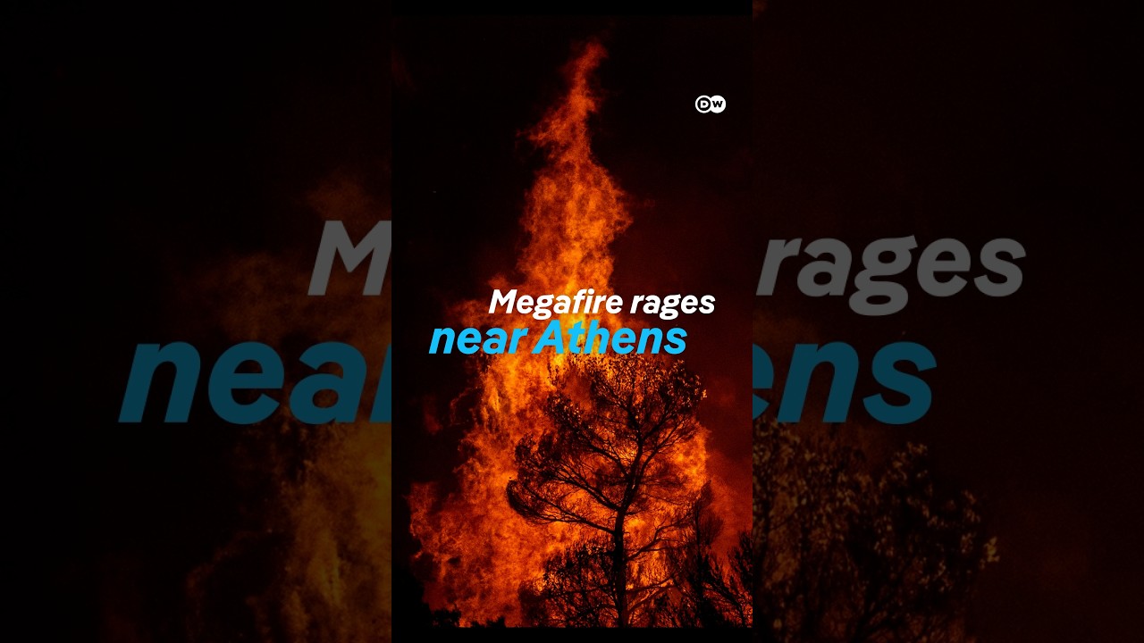 Crews battle megafire near Athens | DW News