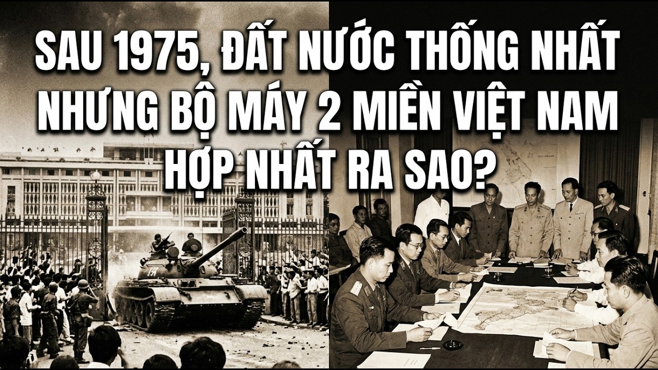 SAU 1975, ĐẤT NƯỚC THỐNG NHẤT NHƯNG BỘ MÁY 2 MIỀN VIỆT NAM HỢP NHẤT RA SAO?