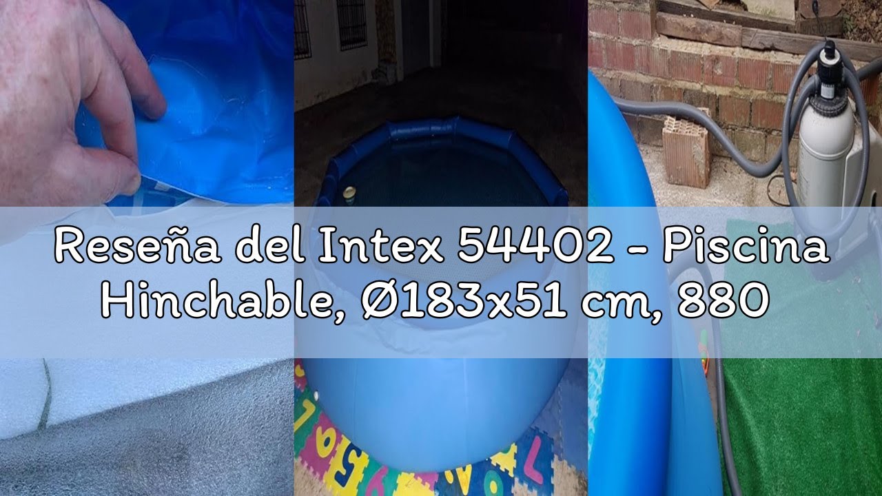 Reseña del Intex 54402 - Piscina Hinchable, Ø183x51 cm, 880 litros, Piscina Redonda, para 2 Personas