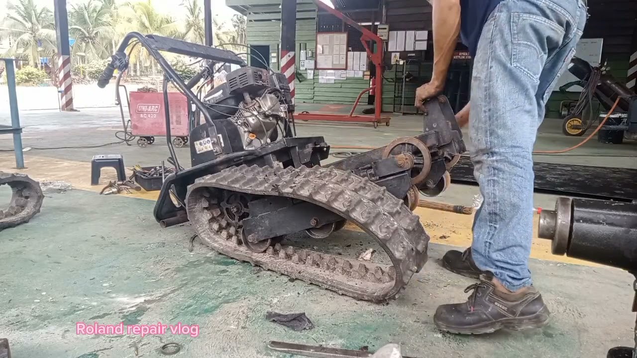 HOW To install Gearbox Power Crawler Machine ll cara memasang Gearbox. #kebunsawit #crawler.