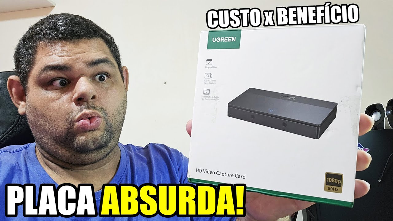 A MELHOR placa de captura do Aliexpress! UGREEN 4K60/1080p60 USB Unboxing, teste e configuração OBS