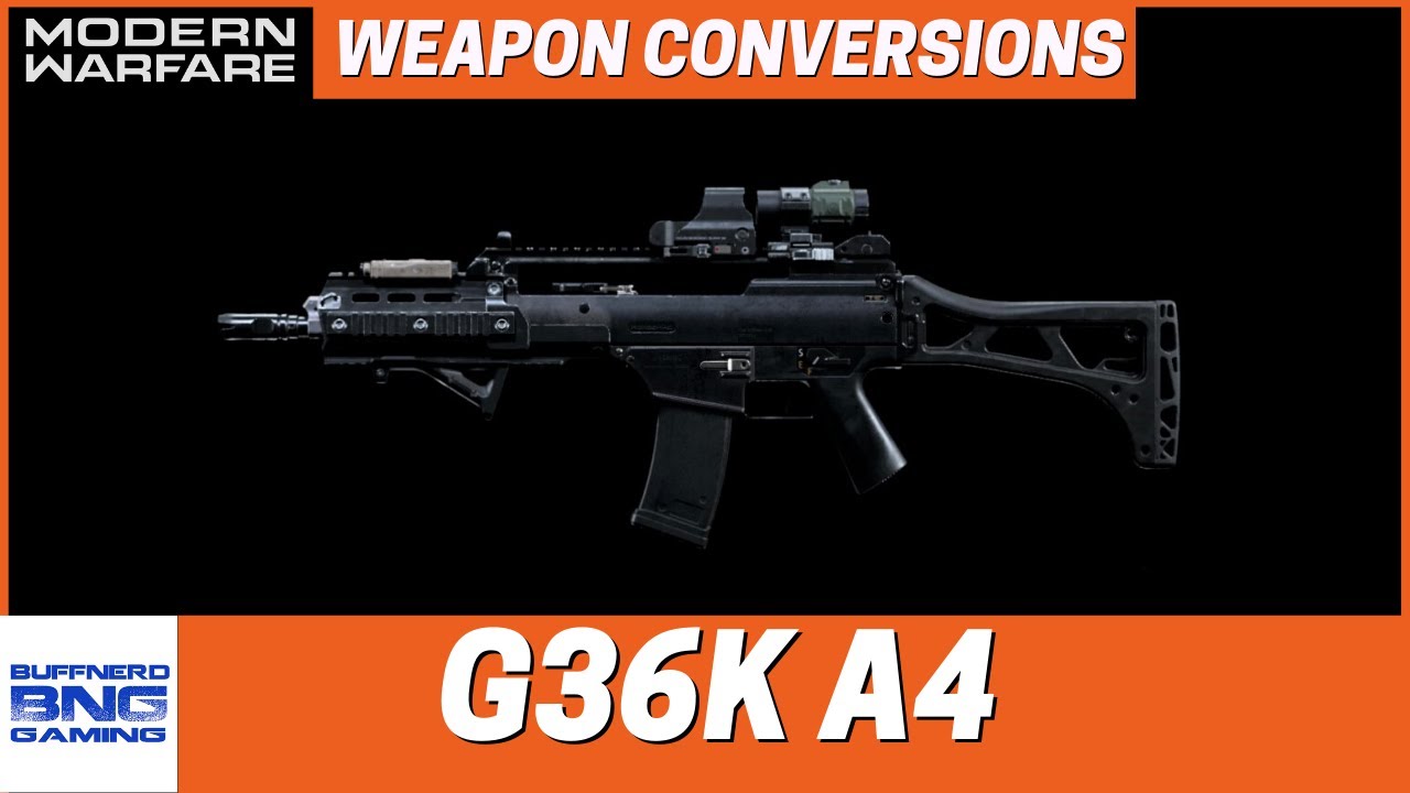 Модификация оружия G36K A4 — Call Of Duty Modern Warfare