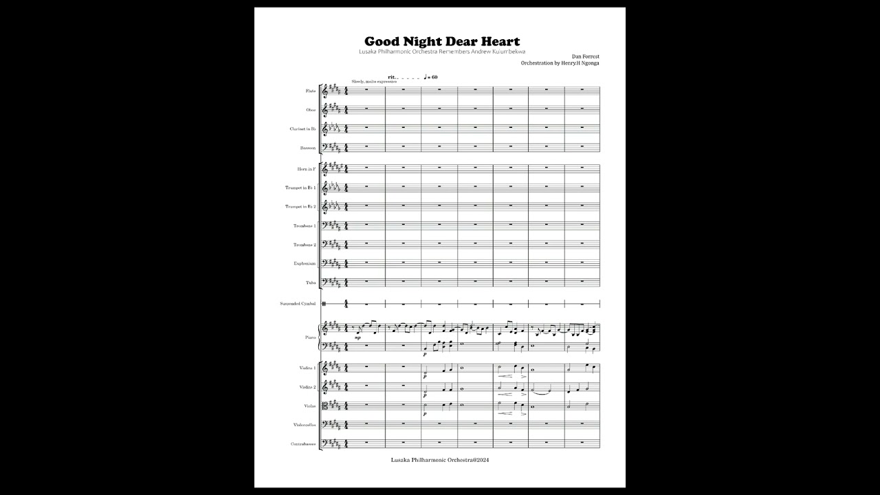 Goodnight Dear Heart - Henry.H Ngonga