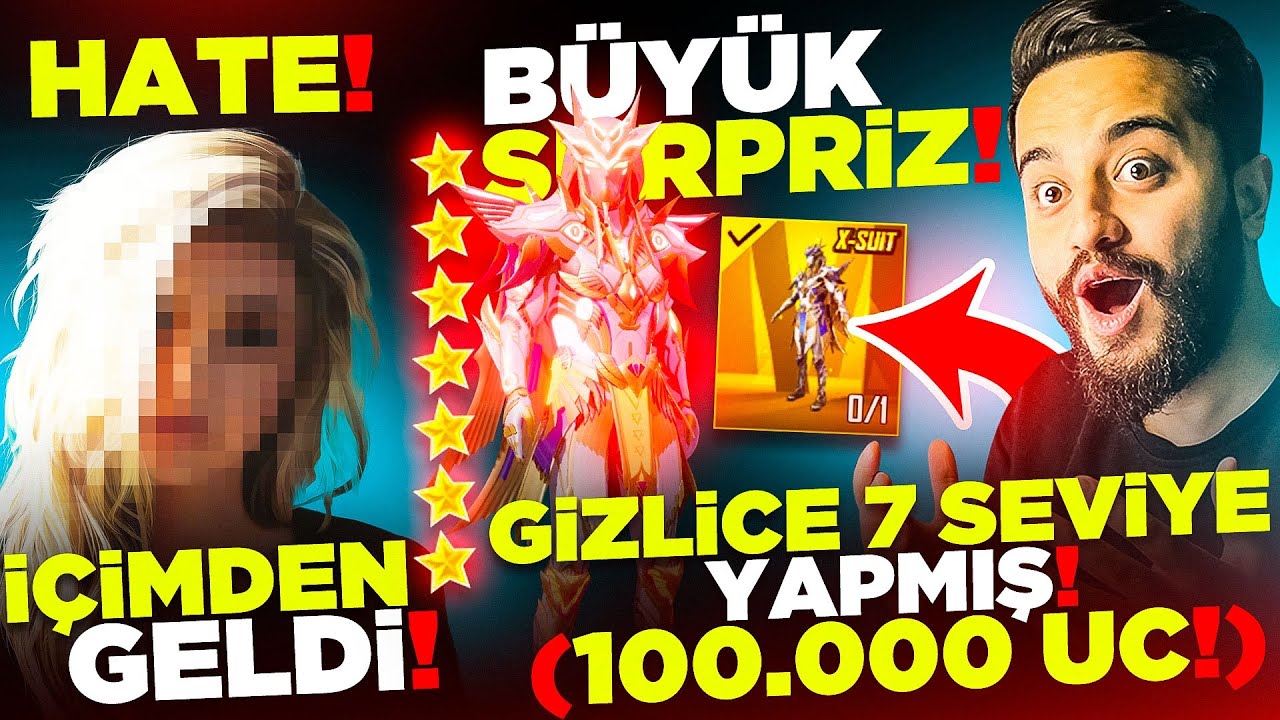 HATE GİZLİCE HESABIMA GİRİP FİRAVUNU 7 SEVİYE YAPMIŞ! BÜYÜK SÜPRİZ! PUBG Mobile