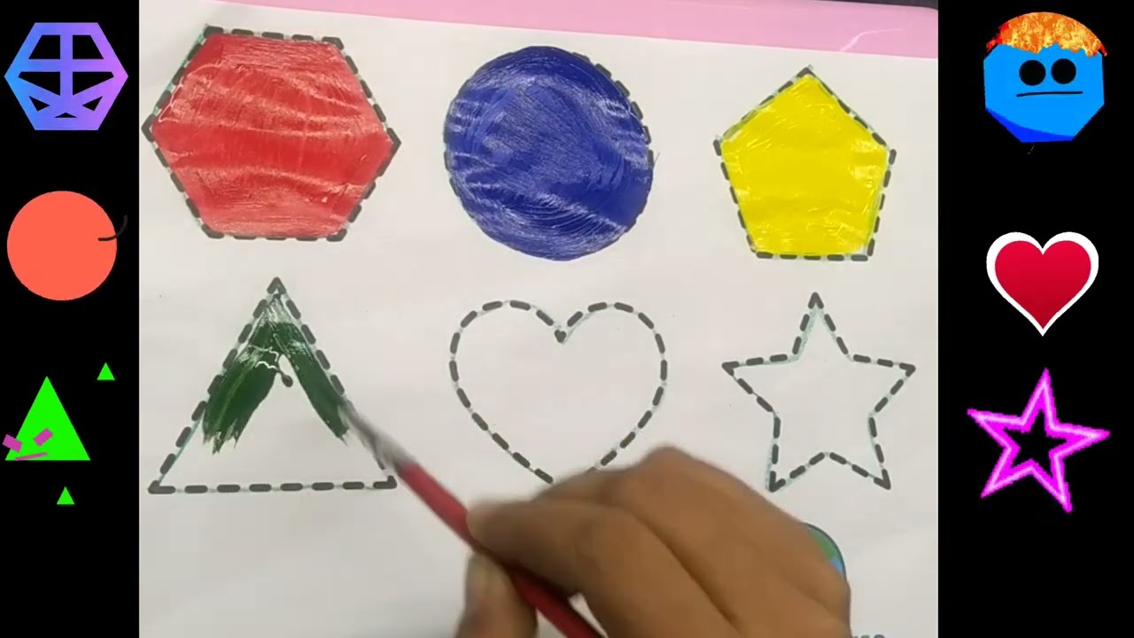 Basic Shapes And Colors for Preschool Kids | HG Kidverse