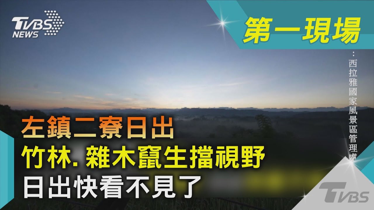 左鎮二寮日出 竹林.雜木竄生擋視野 日出快看不見了｜TVBS新聞