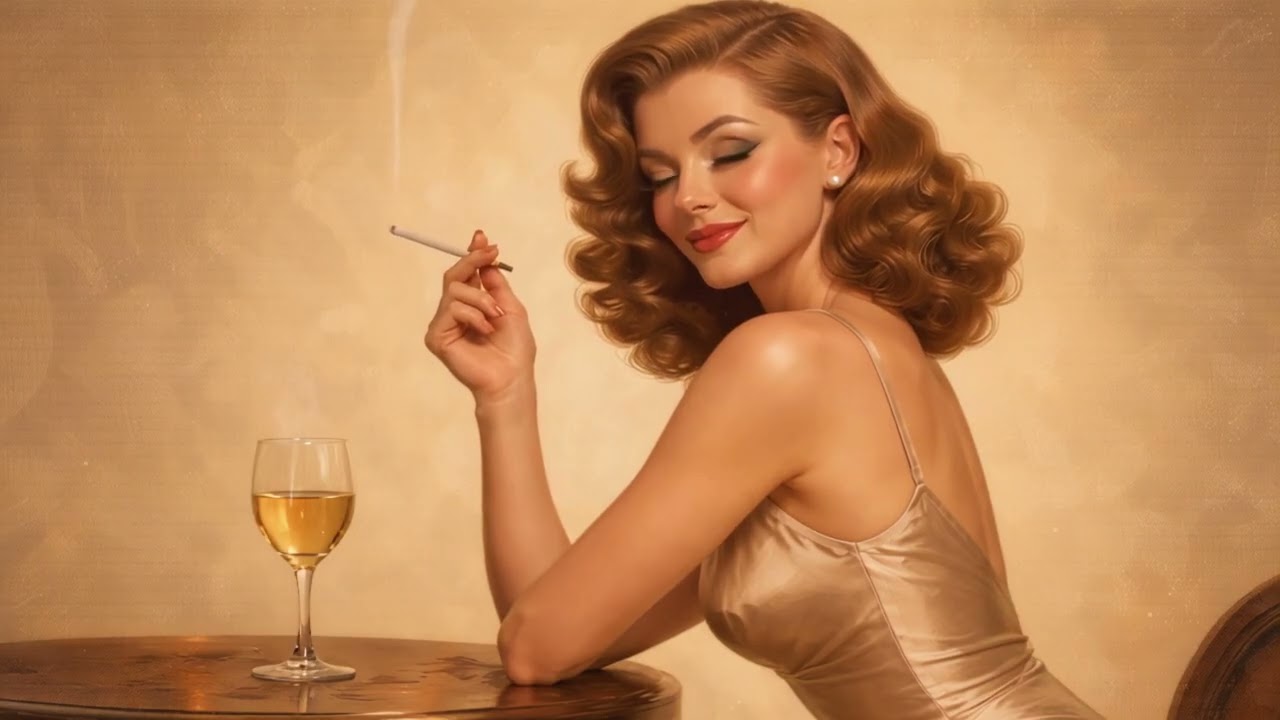 Late Evening Jazz Music 🌙 Vintage 1940s Swing Cozy Winter Mood