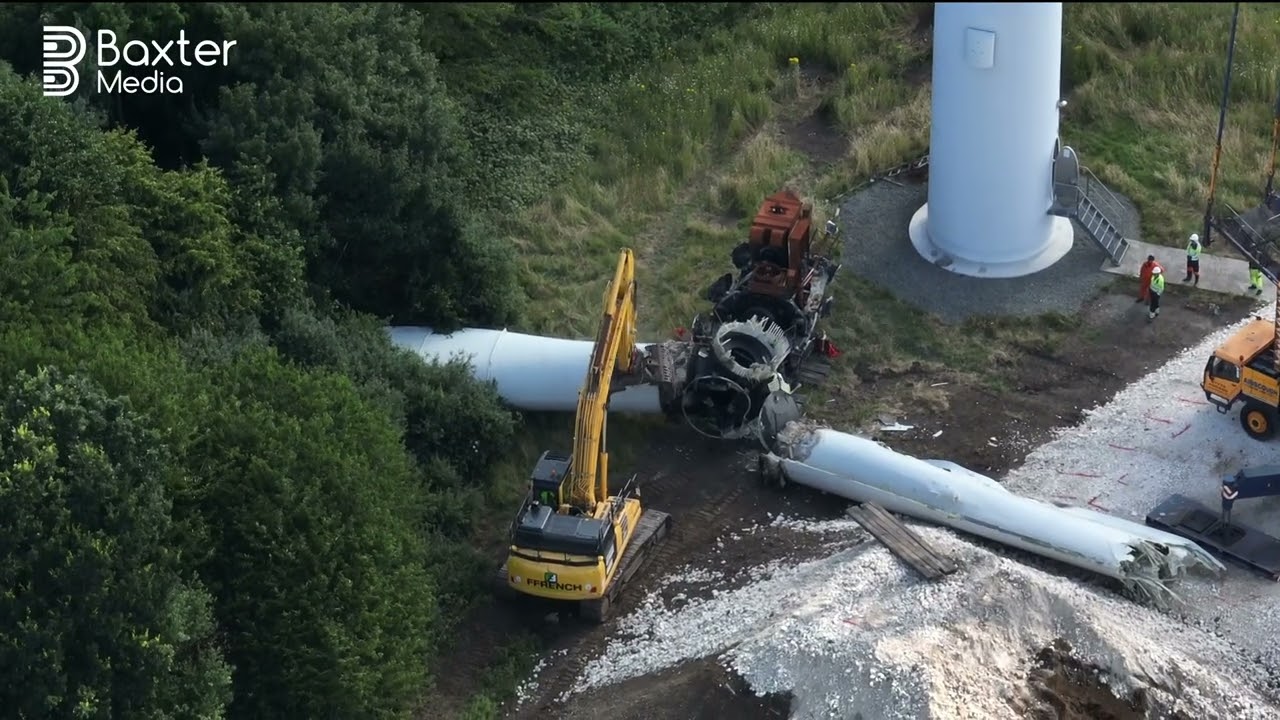 Hull Cargill Wind Turbine is Demolished Following Fire