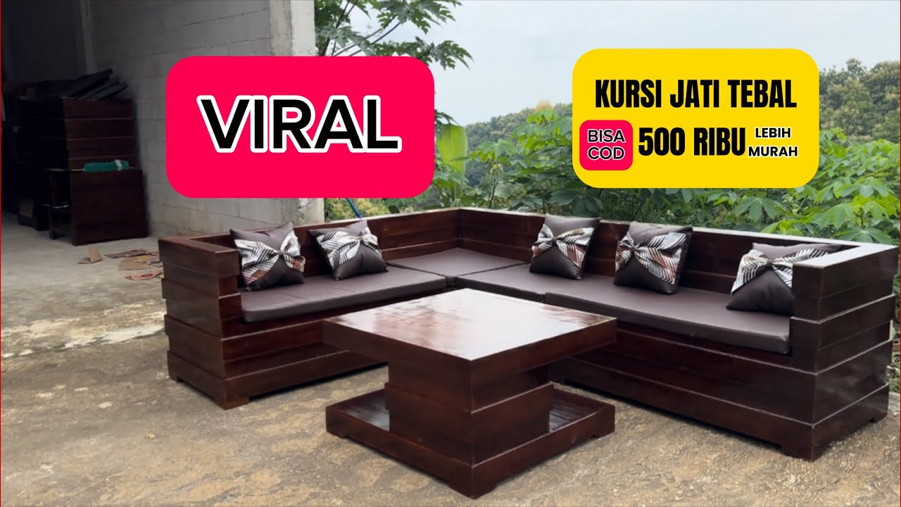 KURSI JATI SUDUT BOX LEBIH MURAH 500 ribu. Bisa COD