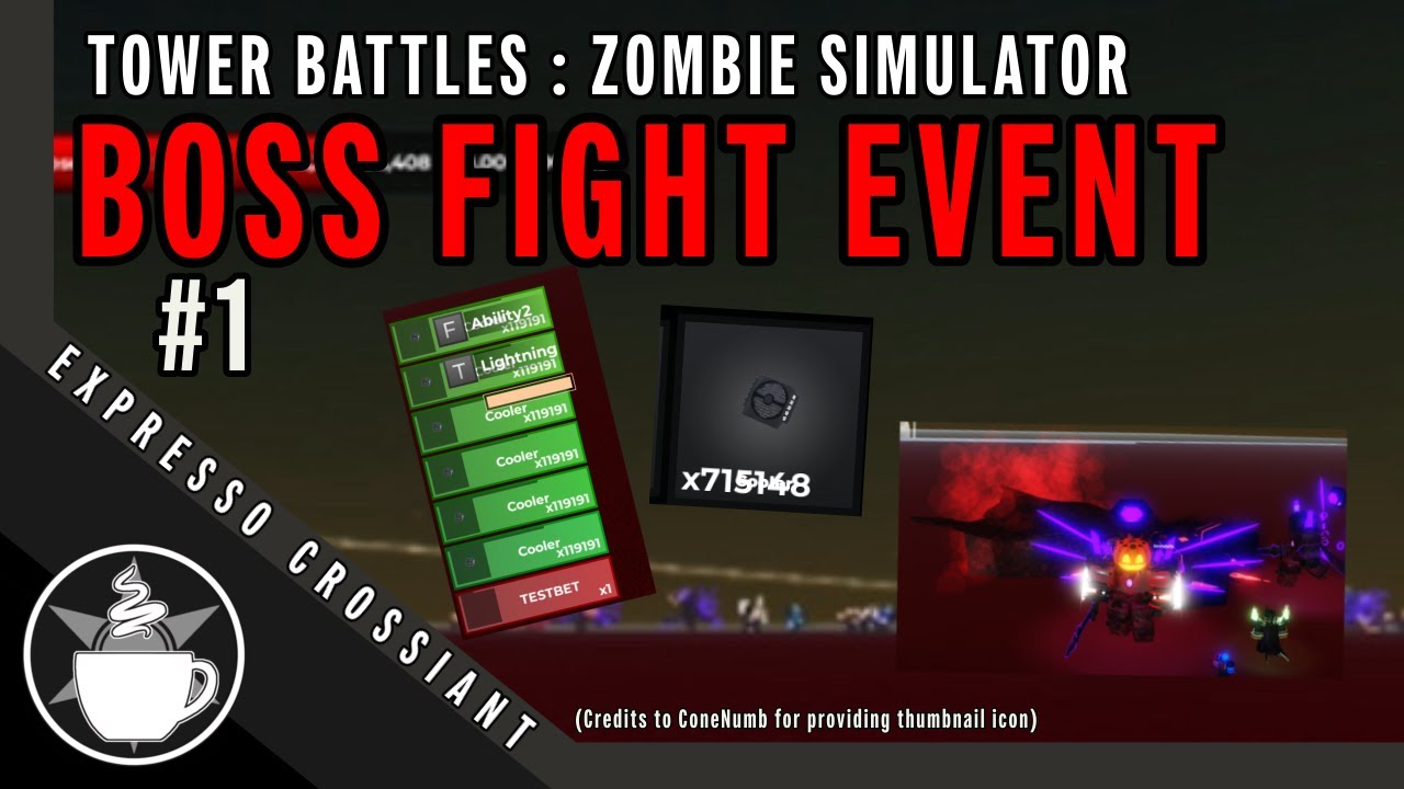 [ Tower Battles : Zombie Simulator ] : Boss Fight Event #1