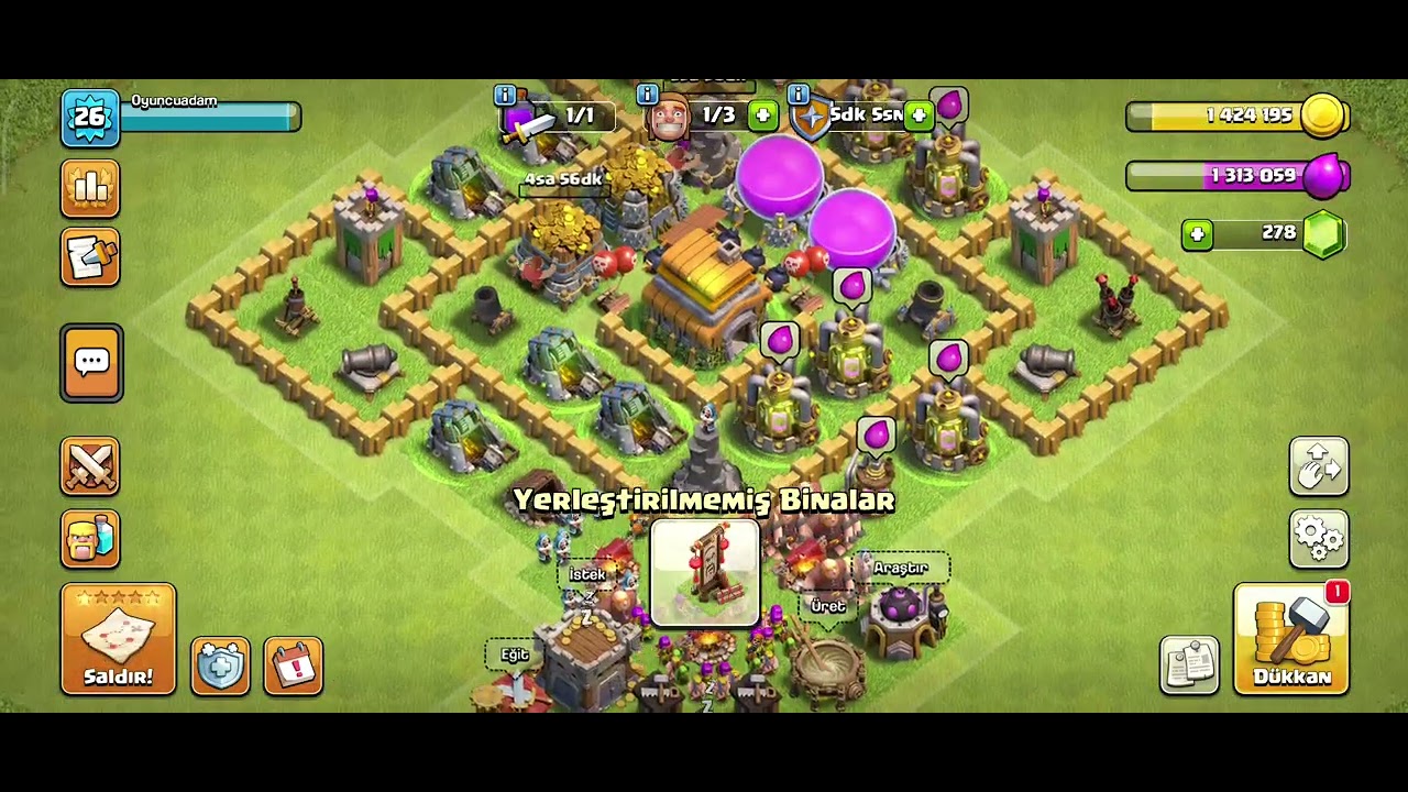 Parşömenler yeter bı köye...#clashofclans 