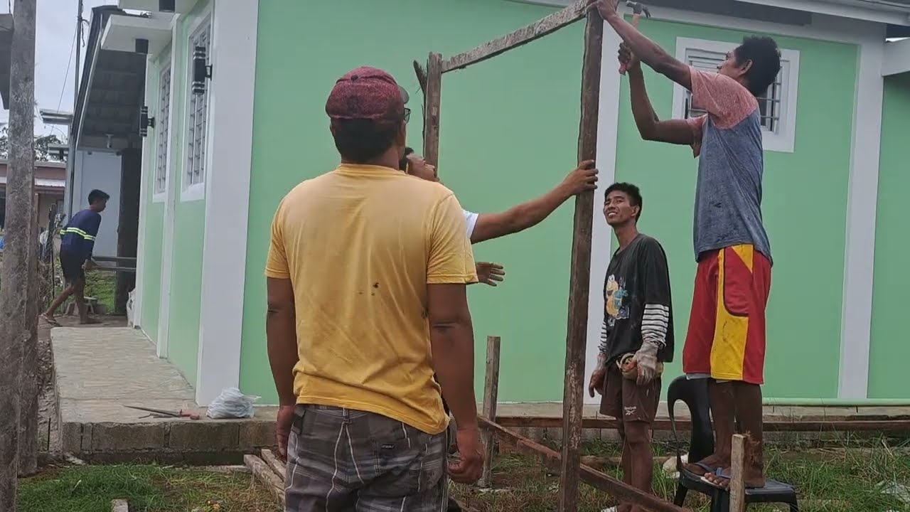 FIRST DAY LAYOUT NG BAHAY NI ENGR AGUL | ANG PAG GAWA NG BARAKS