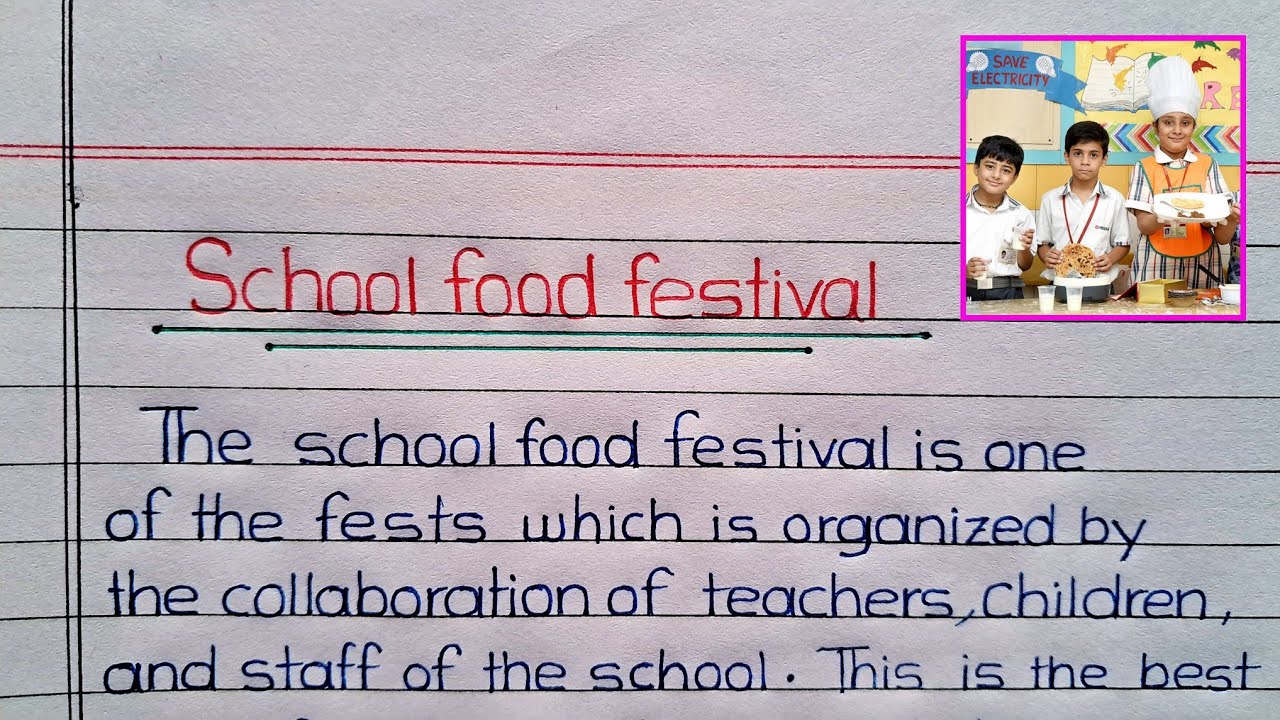 School Food festival Essay/Paragraph || About School Food Festival || 20 Lines on School food fete