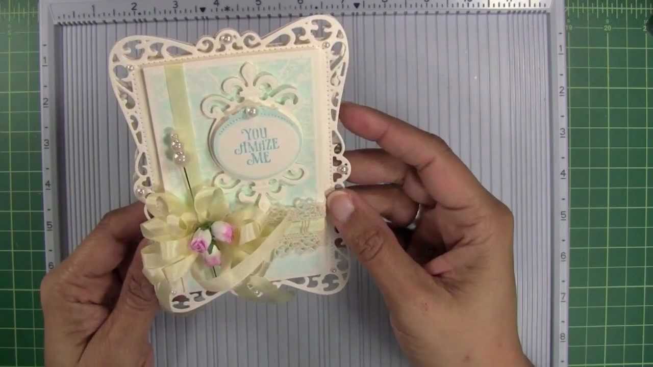 APG - Spellbinders Hinged Card Bases for Filigree Shaped Cards