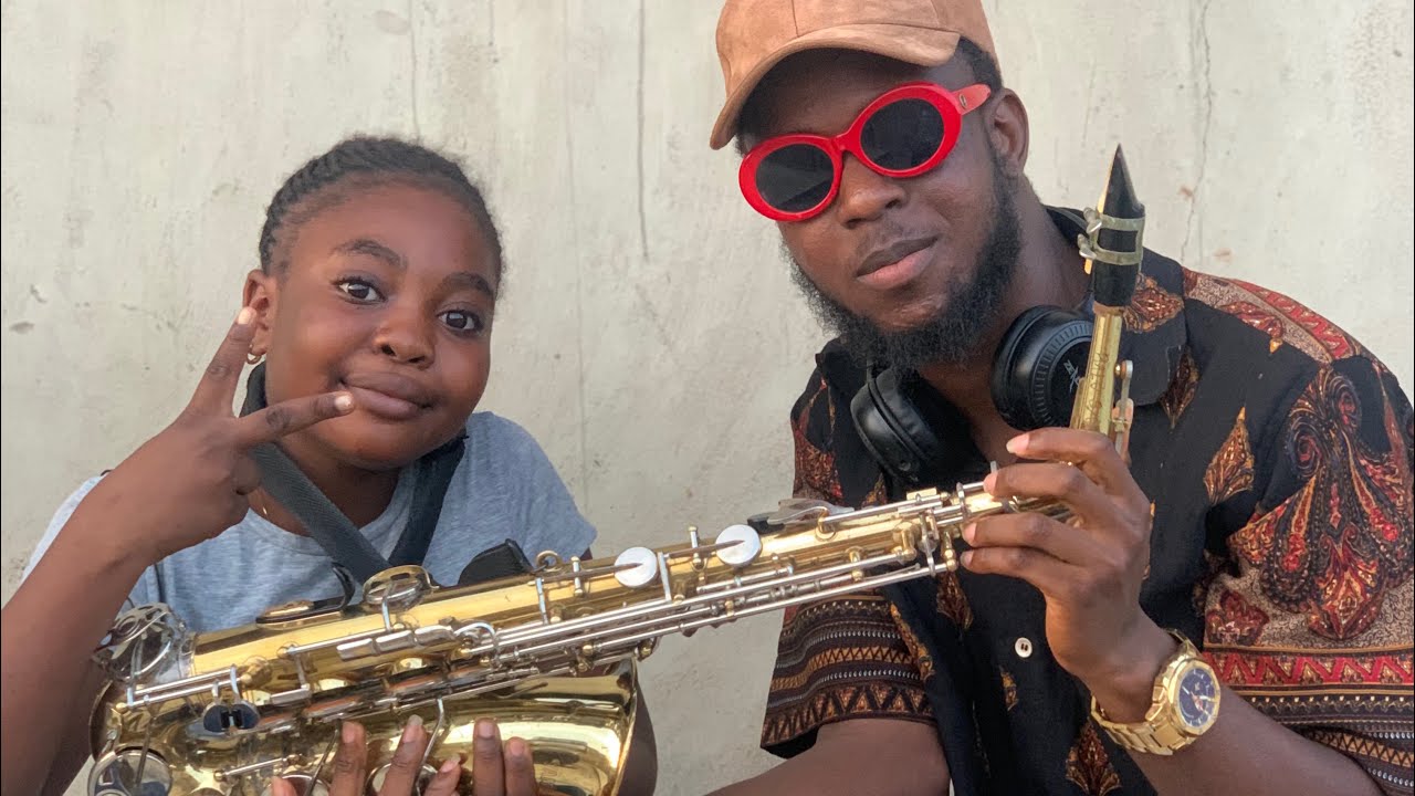 I met the best saxophonist in Africa, she’s 11 #music  #interview  ORIOGBADE RONALDO #worldcup