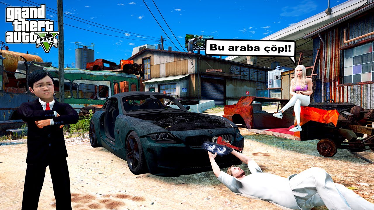 SÜLEYMAN ANNESİNİN HURDALIKTAKİ ESKİ ARABASINI ALIP TAMİR EDİYOR! - GTA 5 GERÇEK HAYAT