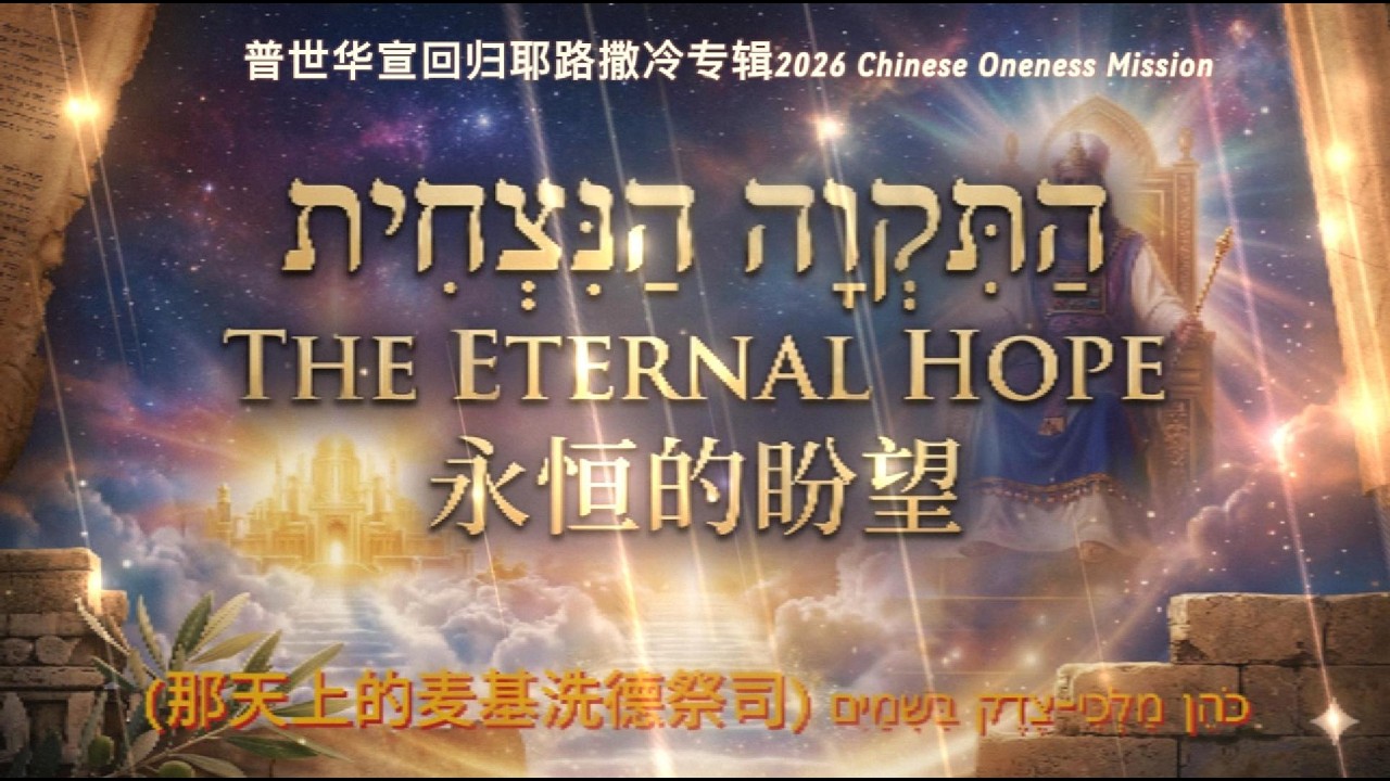 普世华宣希伯来赞美诗歌~Hebrew Praise Song： הַתִּקְוָה הַנִּצְחִית: הַכֹּהֵן בַּמָּרוֹם    （根据以色列国歌曲风，从新填词）