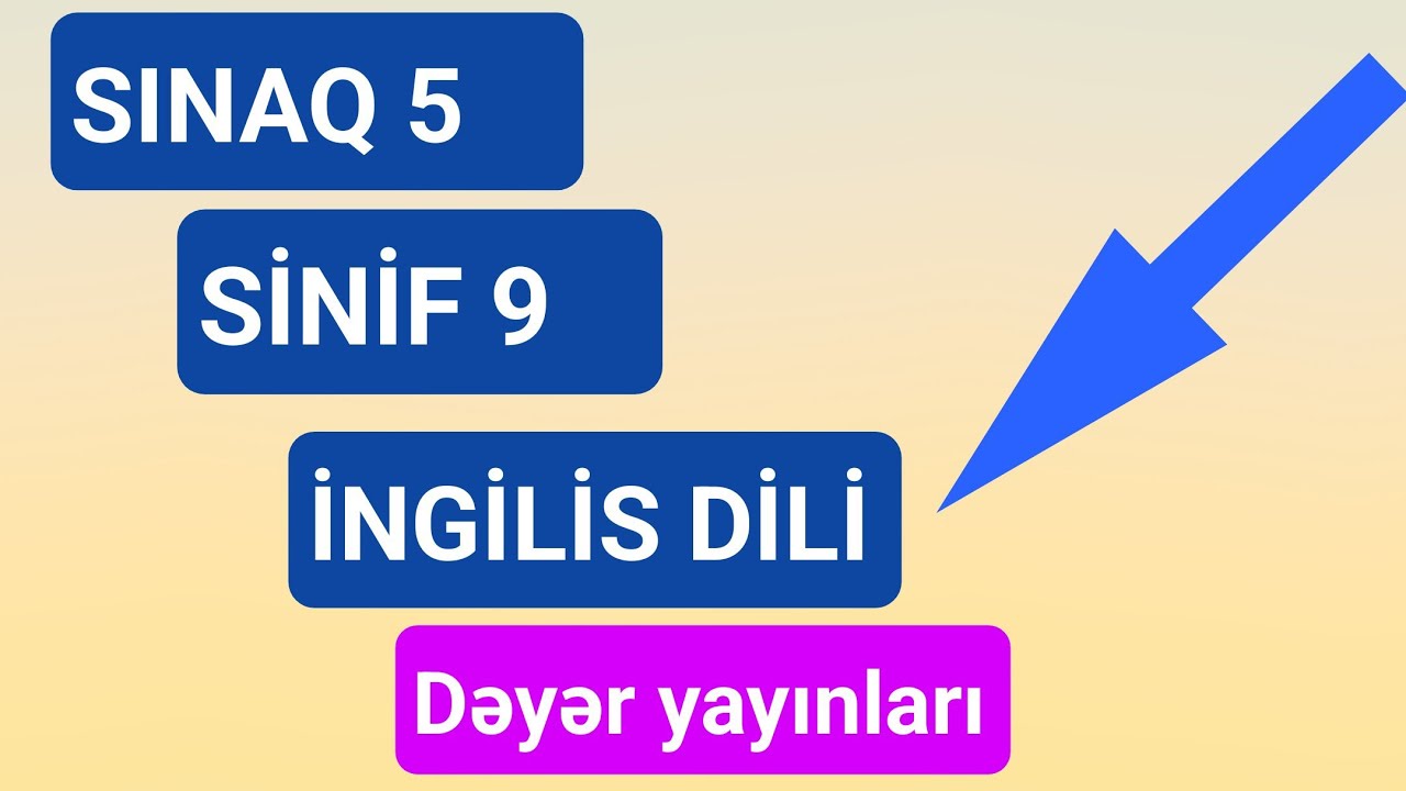 1 mart dəyər sinaq 5 ingilis dili 9 cu sinif/ 9 cu sinif dəyər sinaq ingilis dili/ dəyər yayinlari