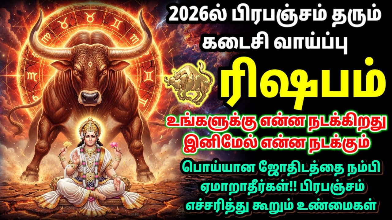 2026 ரிஷப ராசி | இது ஜோதிடம் இல்லை… பிரபஞ்சம் உங்களை மாற்ற தயாராகிறது | Universe Calling You