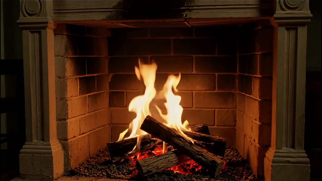 Cozy Fireplace Atmosphere with Natural Crackling Fire Audio for Stress Relief
