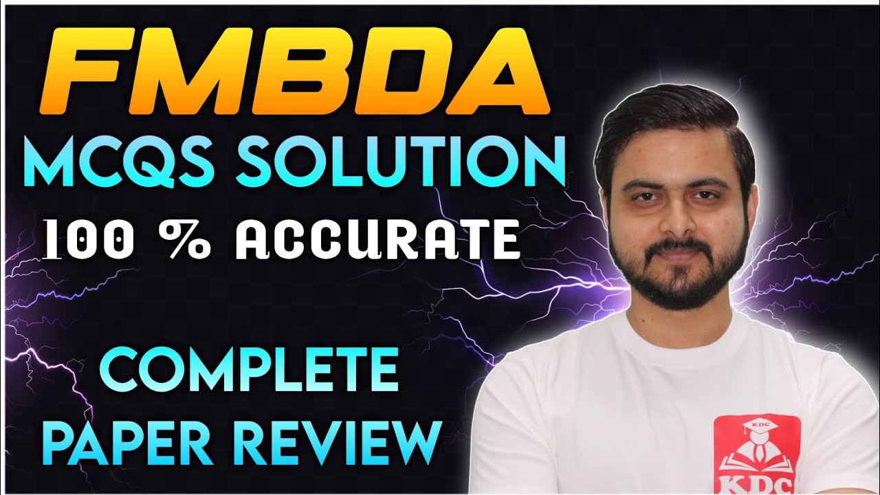 MCQs Solution FMBDA - CMA Inter December 2025 Paper Review December 2025