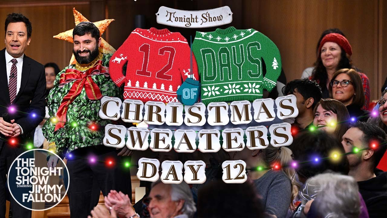 12 Days of Christmas Sweaters 2024: Day 12 | The Tonight Show Starring Jimmy Fallon