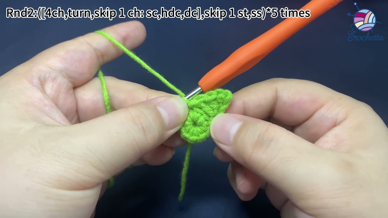 Crochet Cake 4 -Strawbery Stems