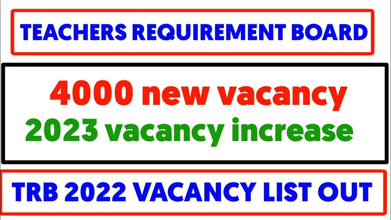 PGTRB 2023 increase 4000