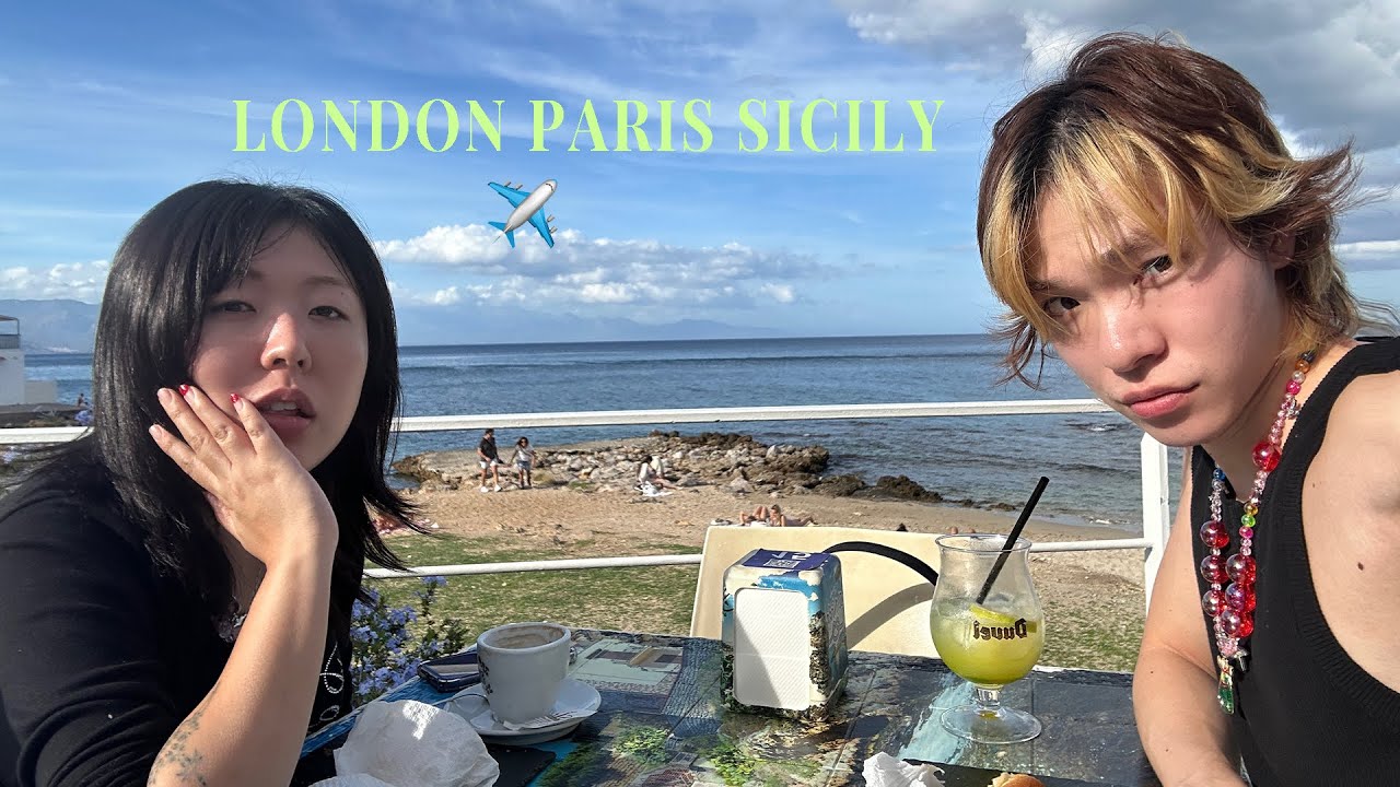 日本人と韓国人がロンドン、パリ、シチリア行く動画