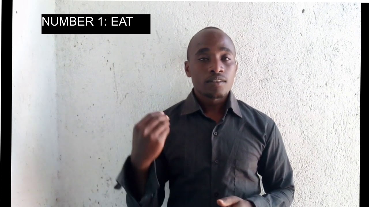 Different types of verbs in Kenya sign language.