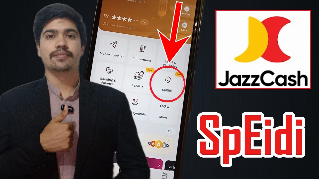 How to Use JazzCash Special Eidi Option - JazzCash SpEidi Feature