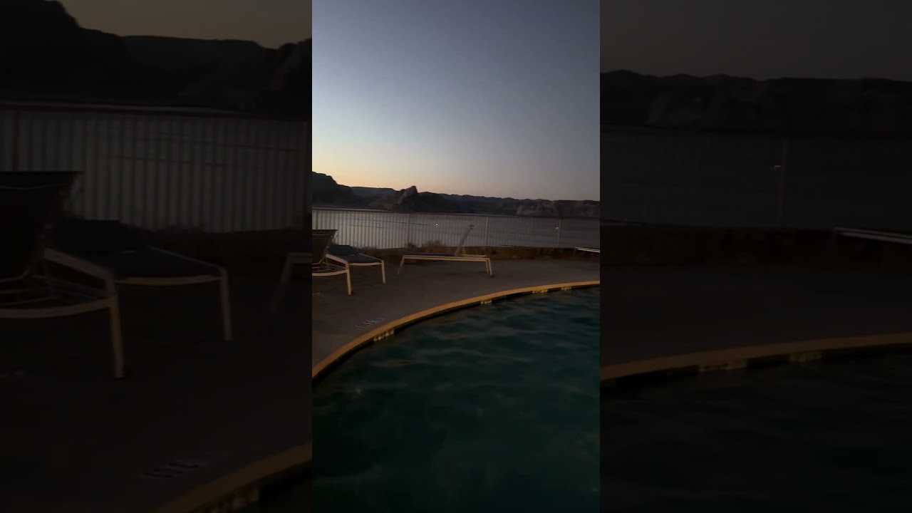 UNBELIEVABLE POOL AT LAKE POWELL - 10 PM CHILL 