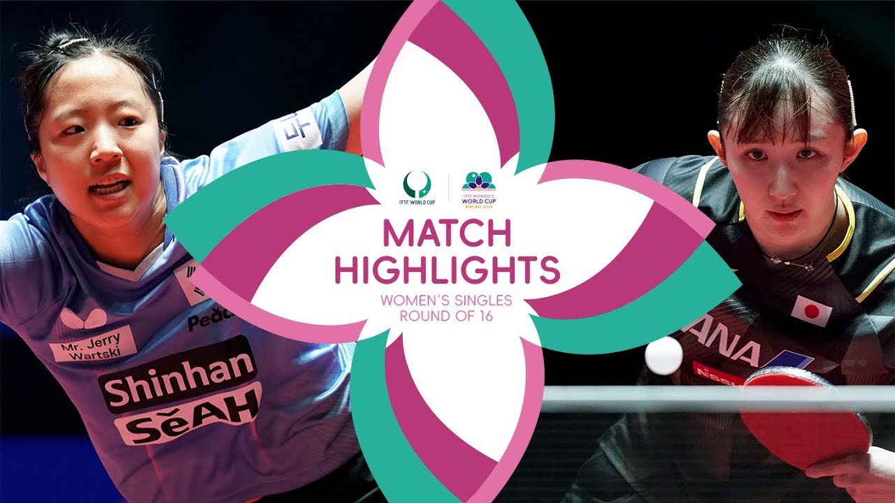 Shin Yubin vs Hina Hayata | WS R16 | ITTF Men's and Women's World Cup Macao 2024