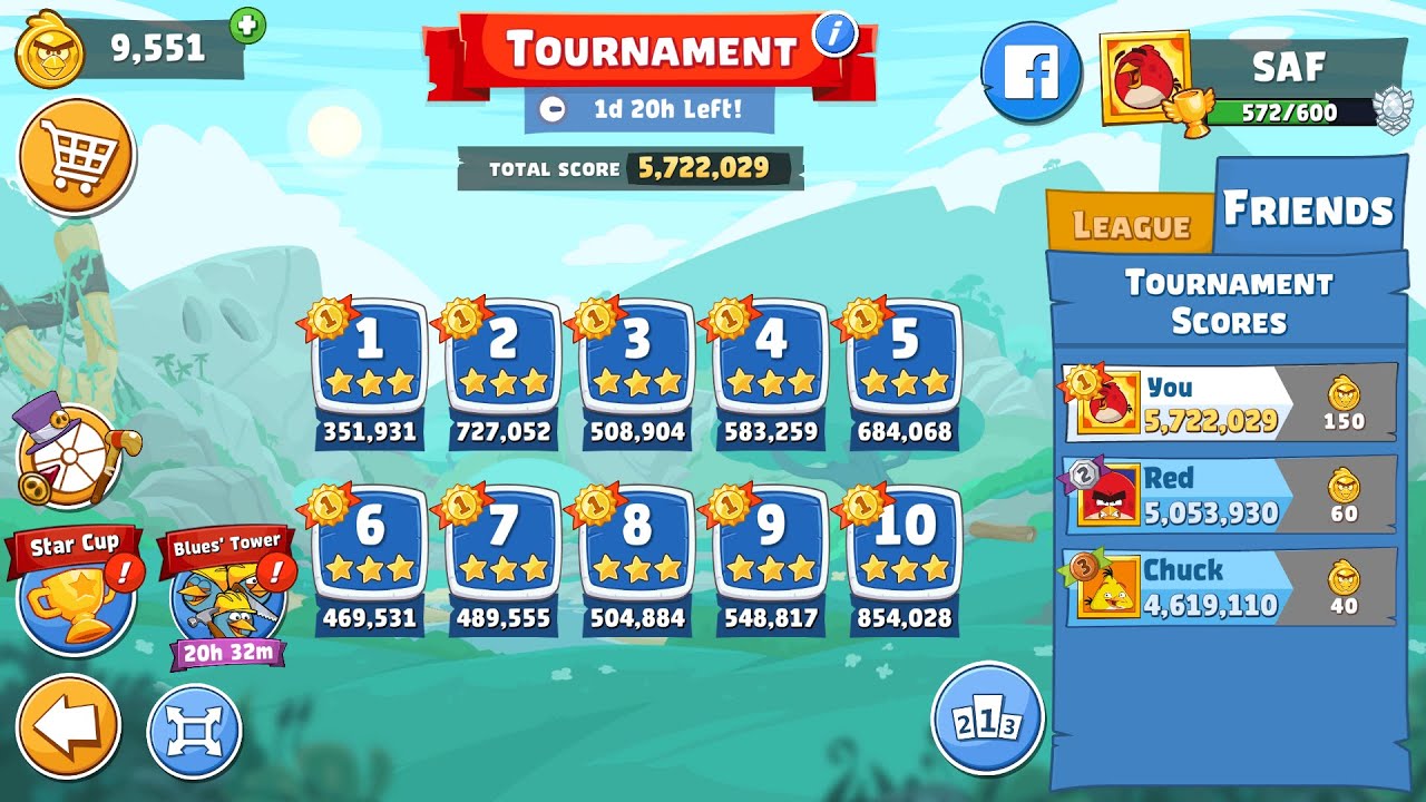 Angry Birds Friends. Tournament (13.07.2023). All levels 3 stars. Passage from Sergey Fetisov