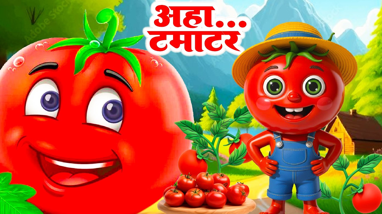 Aaha Tamatar Bade Mazedar | आहा टमाटर | More Popular Kid Rhymes | Nurseru Hindi Rhymes #aahatamatar