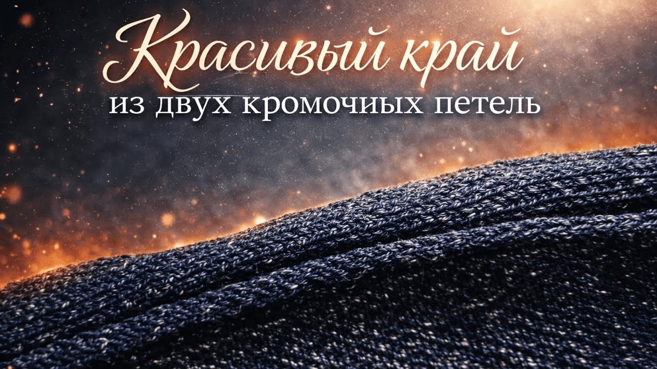 Красивый край из двух кромочных петель