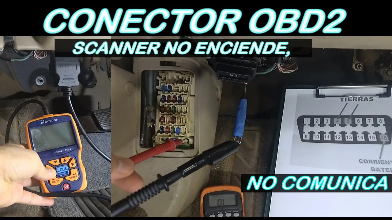 Que hacer si el Scanner no se enciende o no comunica (conector OBD2)