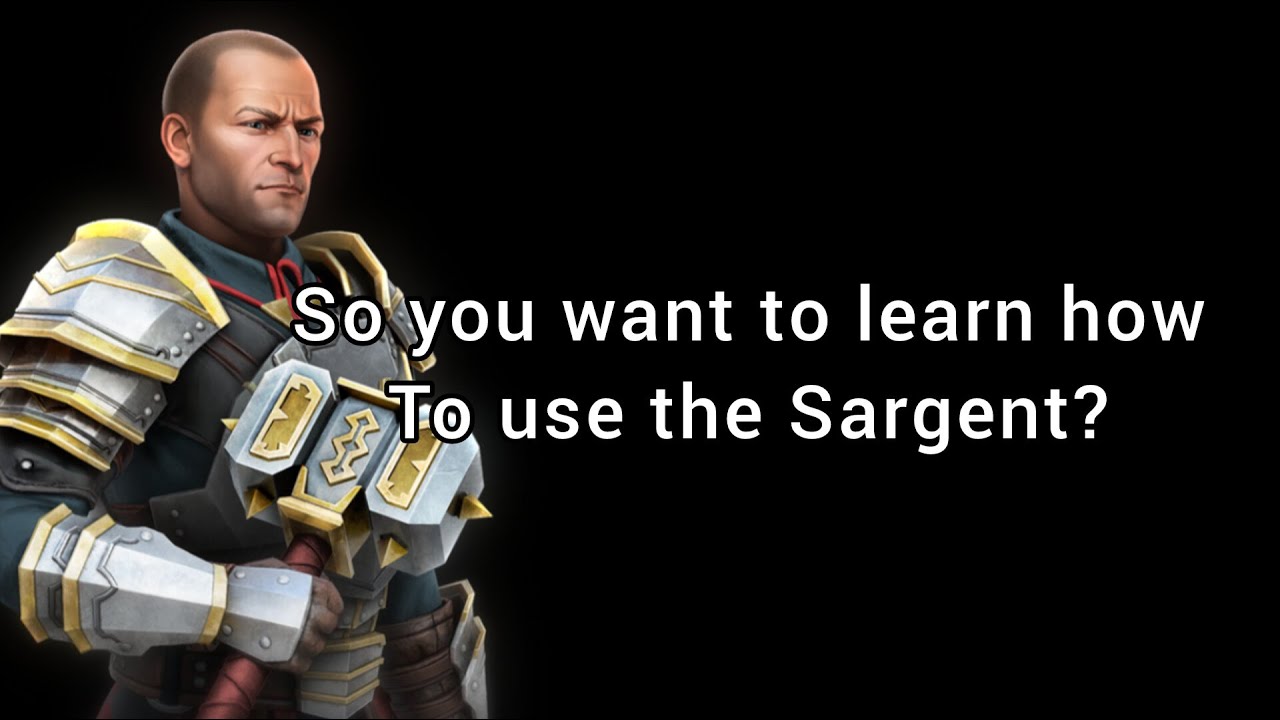 Learn How to Use Sarge! | Shadow Fight Arena