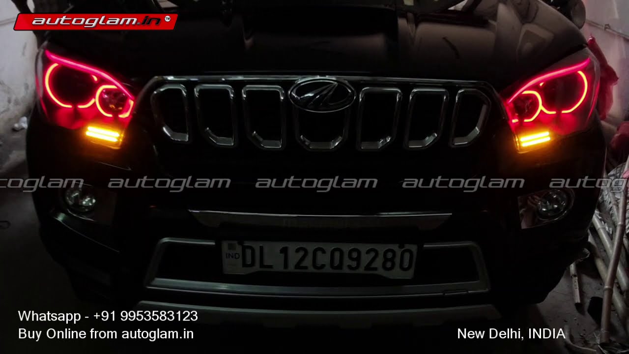 Mahindra Scorpio | 2014-2020 | BMW Devil Style Headlights | AGMSGX990RD