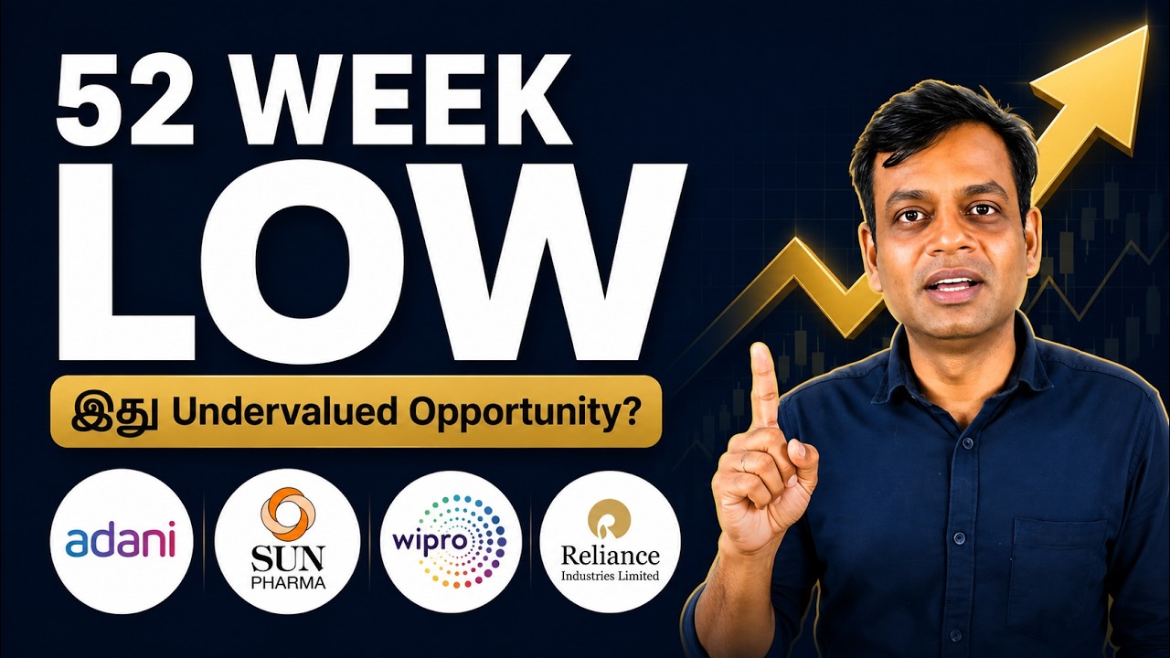 52 Week Low Stocks? Wipro | Reliance | Adani | Sun Pharma - Learning for Beginners | Tamil #nifty