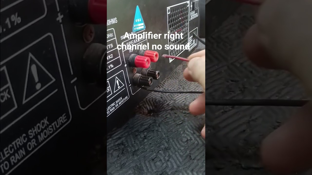 amplifier no  sound right channel #electronics #tecnician #amplifier #soundsystem