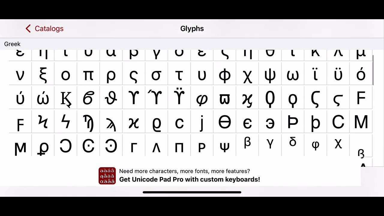 copy + paste (app is Unicode pad express)