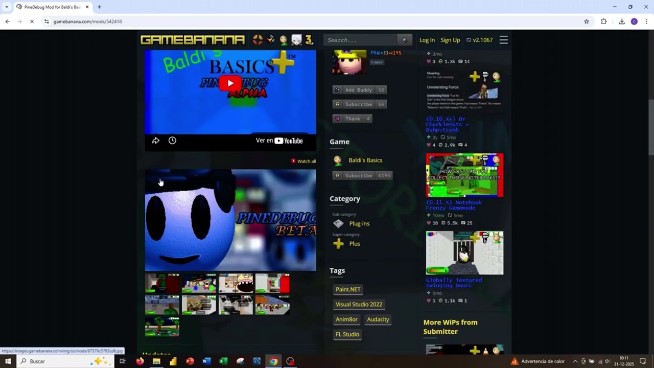 Como descargar mods para baldi’s basics plus