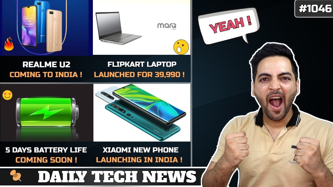 Realme U2,5 Days Battery On Smartphones,Flipkart AERBOOK Budget Laptop,No Bloatware On Android #1046