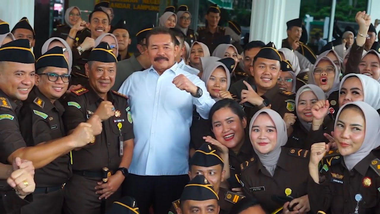 KUNJUNGAN KERJA JAKSA AGUNG RI DI KEJAKSAAN NEGERI BANDAR LAMPUNG